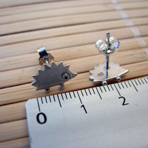30pcs-S012 Cute Animal Earrings jewelry Gold Silver Hedgehog Stud Earrings