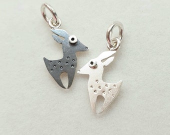 Colgante Charm DANIEL DEER Plata Esterlina Mini Zoo