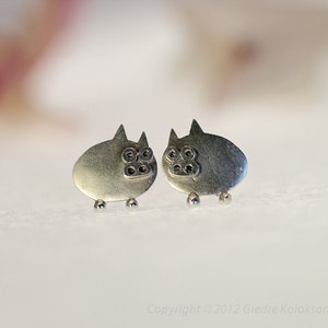 PIGLET Sterling Silver Stud Earrings Mini Zoo image 2