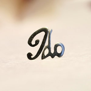 I DO Bröllop Örhängen i Sterling Silver