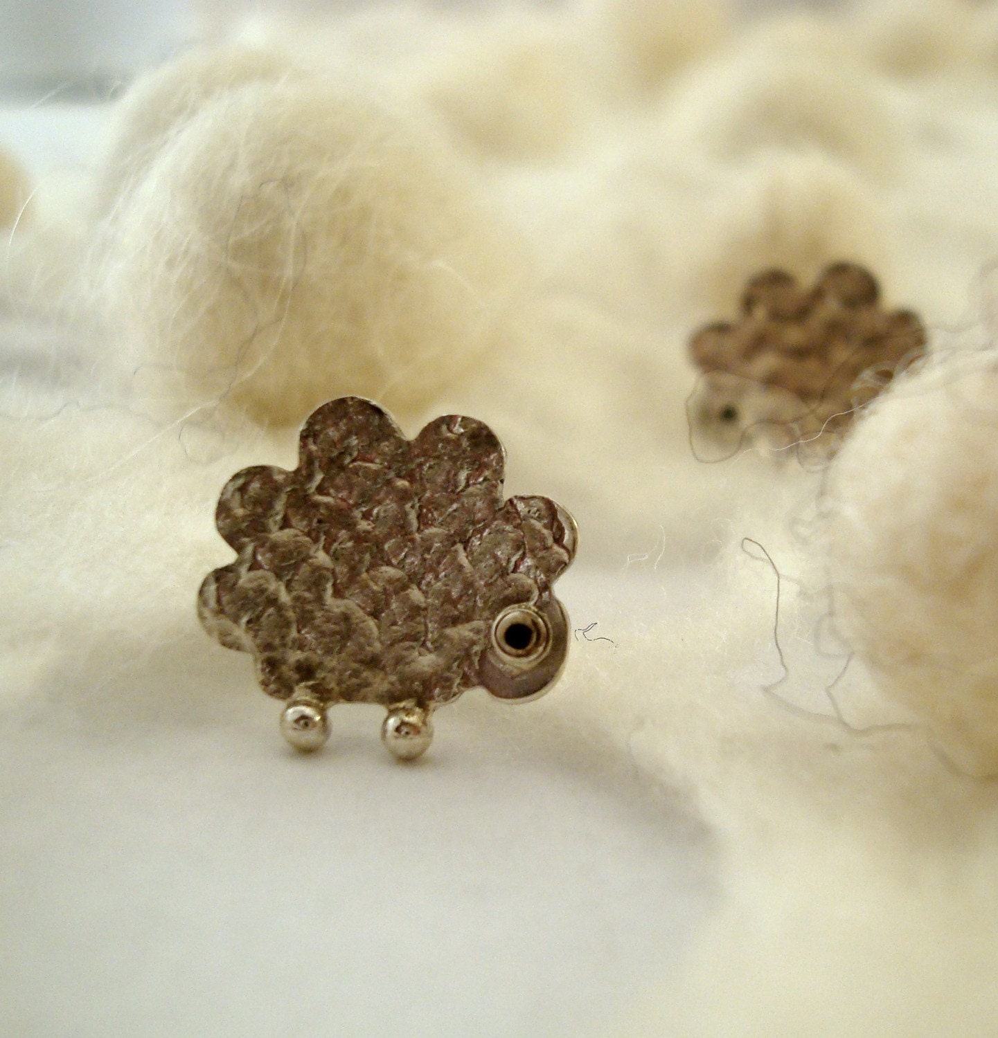 SHEEP Sterling Silver Stud Earrings Mini Zoo series