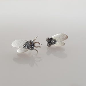 FLY Stud Earrings Sterling Silver Mini Zoo