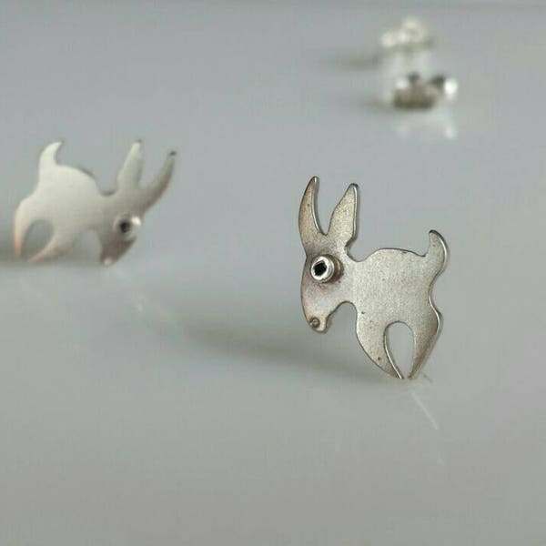 GAZELLE silver stud earrings from Mini Zoo