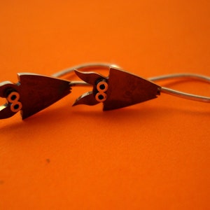 BAT Dangle Sterling Silver Earrings Mini Zoo series image 2