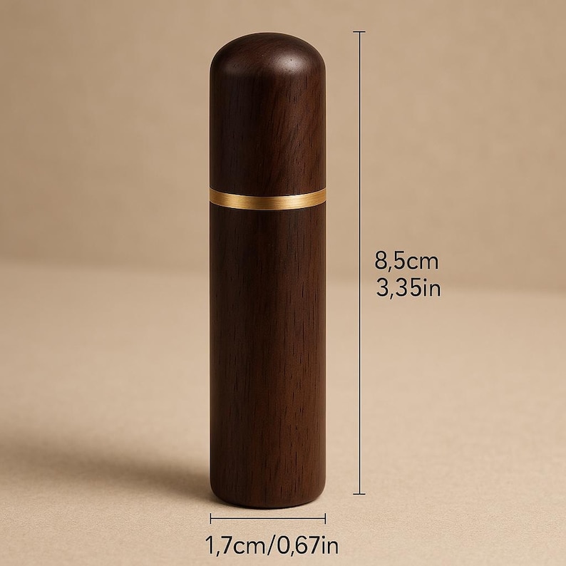 Trä tandpetare hållare behållare vardagsrum mini tandpetare förvaringslåda ficka tandpetare dispenser hink nål fodral Svart