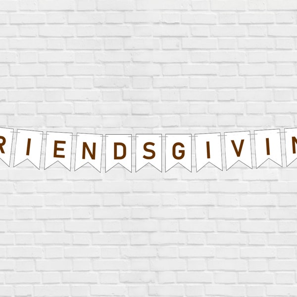Friendsgiving Banner Printable Etsy