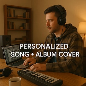 Personalized Song + Album Cover – Custom Song & Lyrics, Unique Music Gift, Custom Music MP3 Download, Digital Artwork (See Description)