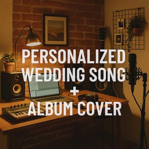Personalized Song + Album Cover – Custom Song & Lyrics, Unique Music Gift, Custom Music MP3 Download, Digital Artwork (See Description)