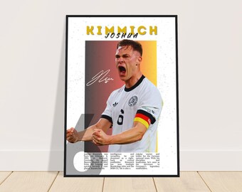Joshua Kimmich Football Poster | Kimmich Wall Art | Football Print | Gift for Football Fans | Signed Football Poster | DFB