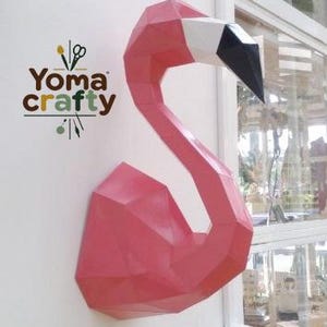 3D Papercraft Flamingo