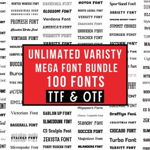 Varsity Font Svg, Varsity Letters Svg, Varsity Alphabet Svg, Sports Font, Sports Svg Alphabet, Jersey Font Svg, College Font,  Silhouette