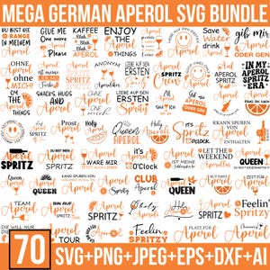 German Aperol Svg,  German Aperol, Holy Aperoli Svg, Aperol Spritztour Svg, Alcohol Aperol Shirt, Plotterdatei Svg, Cricut, Silhouette