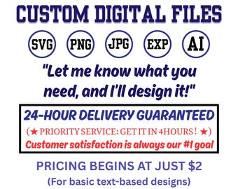 Custom Graphic Design Service, Custom Svg, Professional Graphic Design Service, Custom Svg Files for Cricut - Cricut, Silhouette Cut File