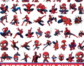 Spiderman Png Bundle, Spiderman Clipart, Spiderman Cut Files For Circut, Spiderman Silhouette, Spiderman Png, Spiderman Svg, Spiderman Head