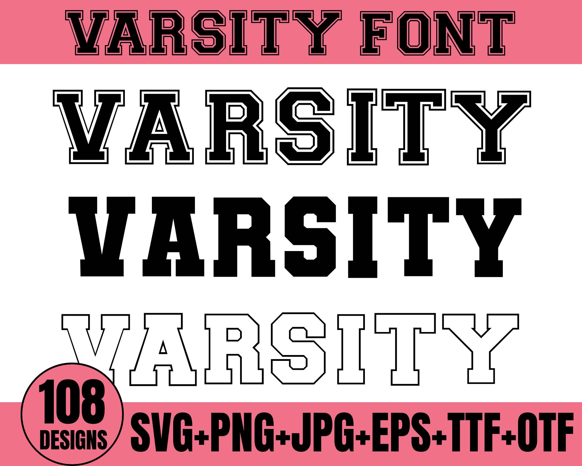 Varsity Font Svg, Jersey Font Svg, Sports Svg Alphabet, Varsity Letters ...