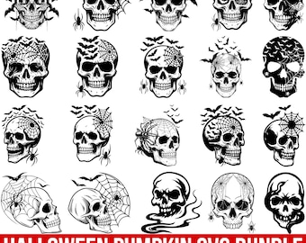 Skull Halloween Svg Bundle, Skull Halloween Svg, Halloween Svg Bundle, Spooky Season Mens svg, Halloween Shirt Svg, Haunted Creepy Cut Files