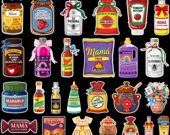30 Mama Topper Multipack Png Bundle, Retro Madre Png, Spanish Mama Png, Happy Mother's Day Png, Gif For Latina Mom Png, Cut For Cricut