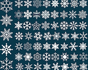 Snowflake Svg Bundle, Winter Snowflake Cut File, Cricut & Silhouette Designs, Glowforge Laser File, Digital Download, For Cricut, Silhouette