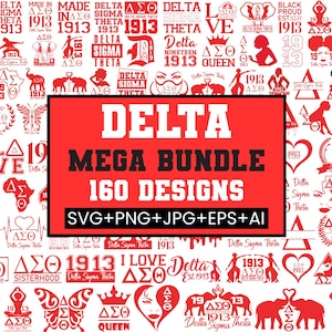 Delta Sigma Theta Svg, Delta Sigma Svg, Delta Sigma Theta Sign, 1913 Hand Sign, DST 1913, Delta Elephant Svg, 1913 AEO Clipart, Silhouette