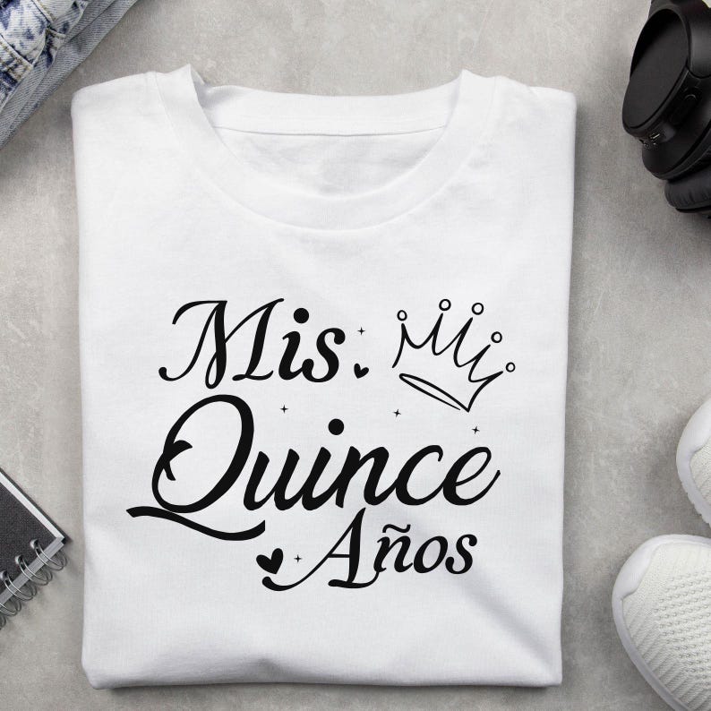 Mis Quince Svg Png Bundle, Mis Quince Squad Svg, Mis Quince Años, Latina Birthday Svg, Birthday Family Svg, Cut Files for Cricut, Silhouette image 5