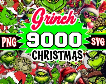 9000+ Grinch Christmas SVG PNG Files, Cricut & Silhouette (Instant Download)