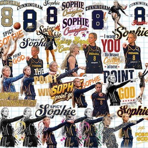 Sophie Cunningham Point Indiana Png-paket, Point God basket digital fil, basketdamer, digital fil