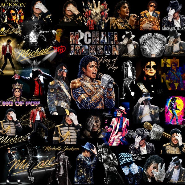 120+ Michael Jackson King of Pop PNG Design, Halftone Graphic Tee, MJ Prints T-Shirt, Poster PNG, Tumbler Wrap, Digital Download Files.
