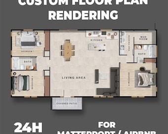 Custom 2D Color Floor Plan | Real Estate, Marketing, Interior Layout | High-Quality PDF & JPG | Fast Delivery and Editable Design