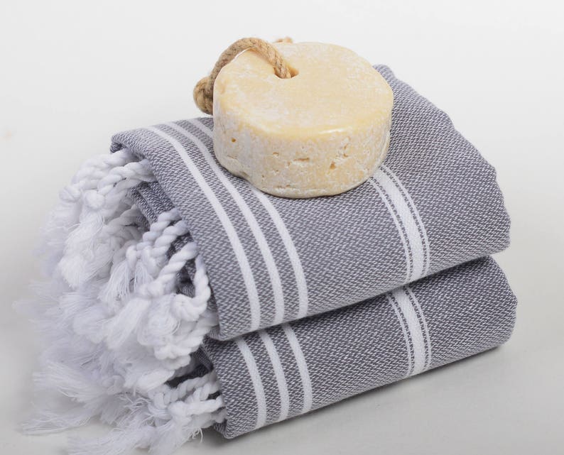 2 Dark Gray Hand Towels Baby Towel Set Highly Absorbent Etsy