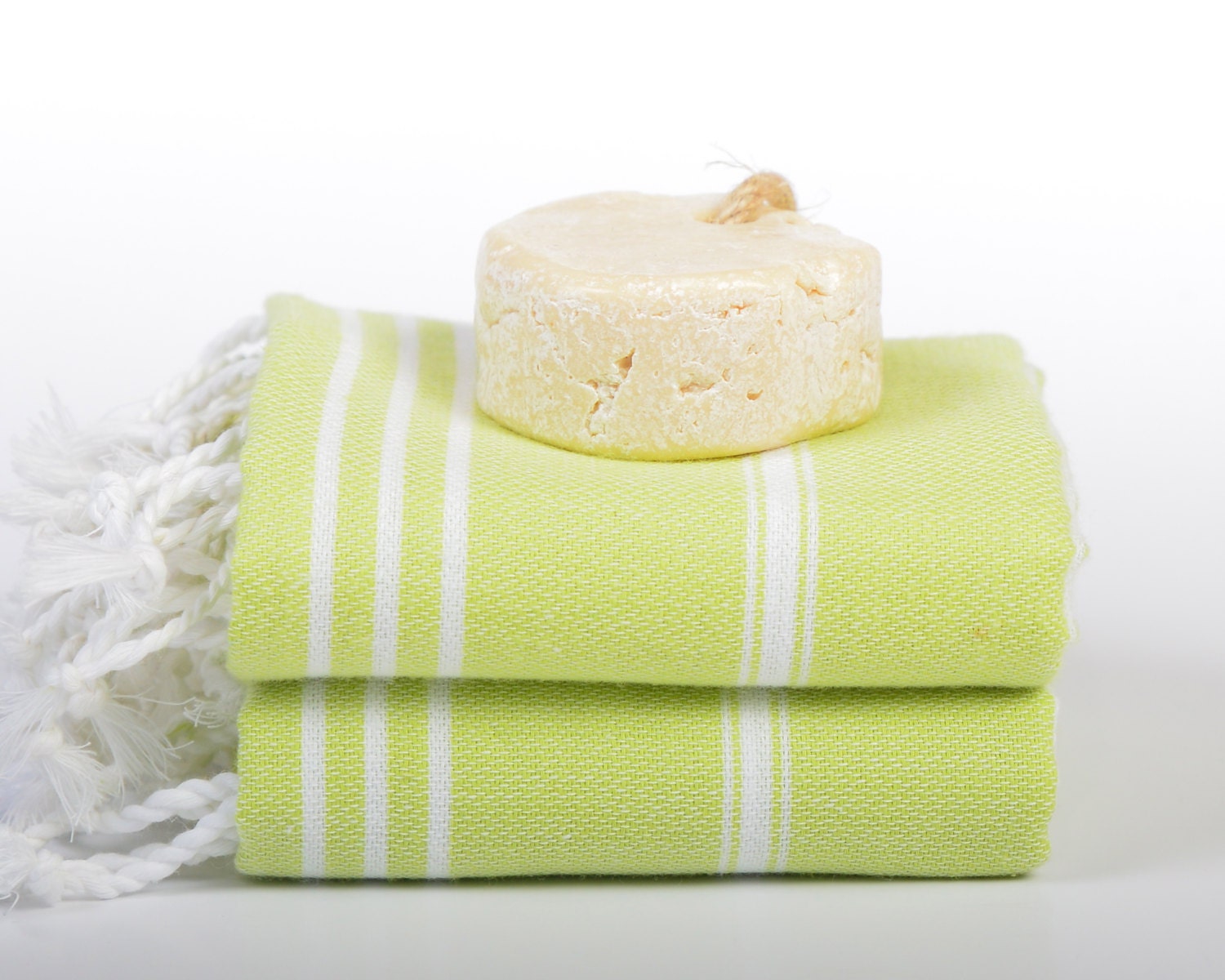 2 light green hand towels turkish towel high quality cotton Etsy