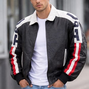 Michael Hoban Leather Usa Jackets - Etsy
