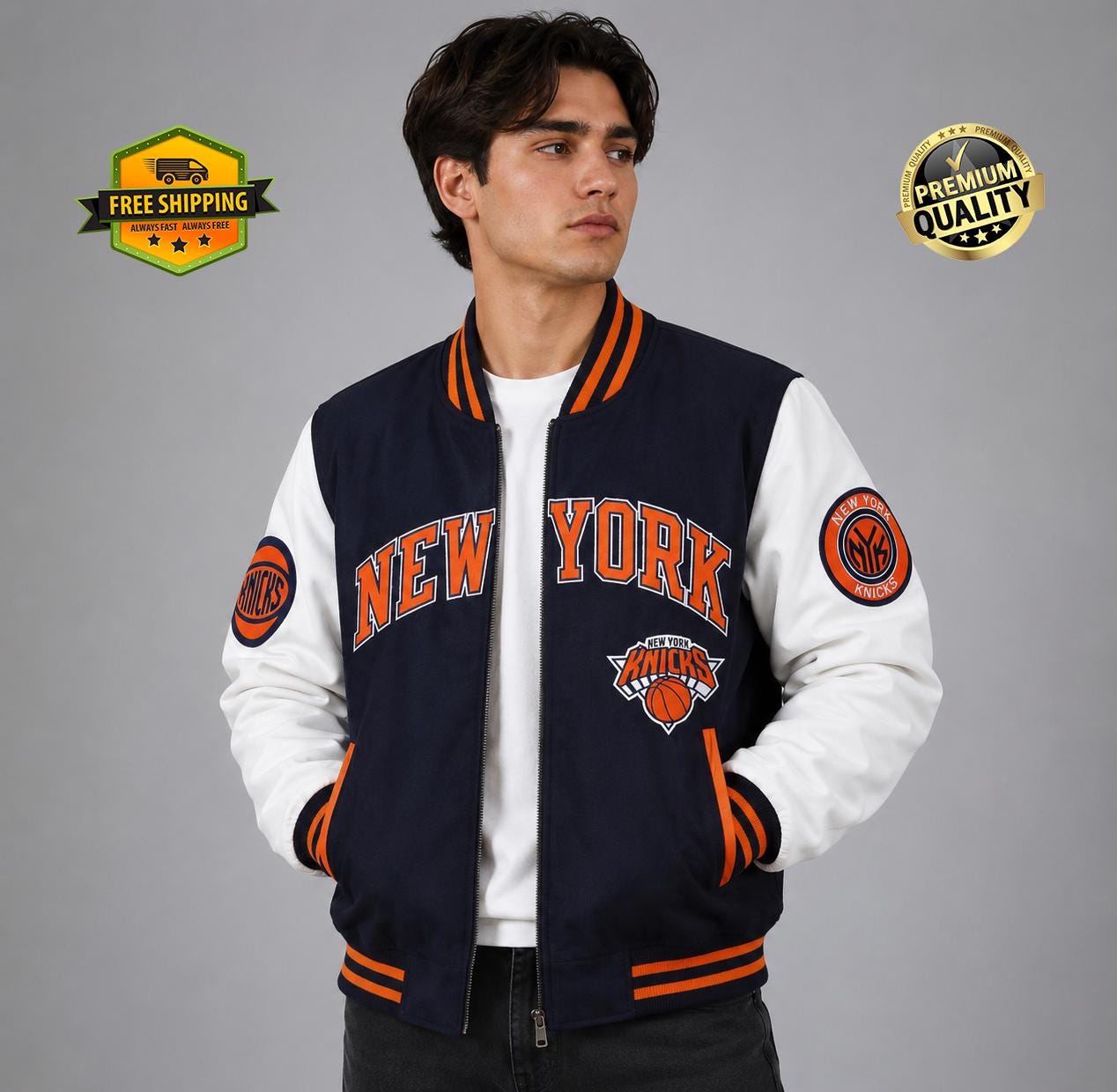 Vintage Ny Knicks Bomber Jacket - Etsy