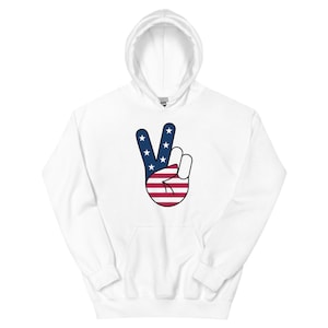 Unisex American Flag Hoodie – USA Patriotic Hooded Sweatshirt