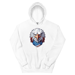 Unisex American Flag Hoodie – USA Patriotic Hooded Sweatshirt