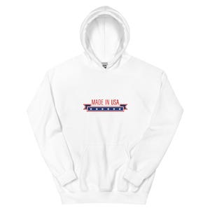 Unisex American Flag Hoodie – USA Patriotic Hooded Sweatshirt