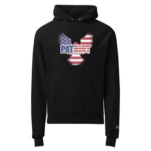 Unisex American Flag Champion Hoodie – USA Patriotic Pullover