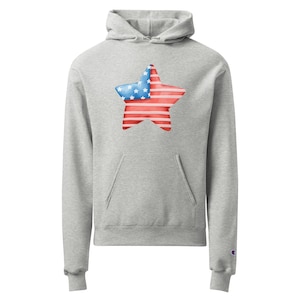 Felpa con cappuccio unisex American Flag Champion – Felpa patriottica USA