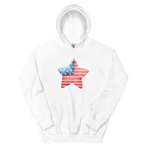 Unisex American Flag Hoodie – USA Patriotic Hooded Sweatshirt