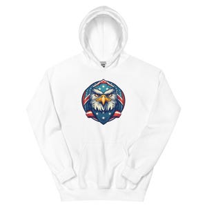 Unisex American Flag Hoodie – USA Patriotic Hooded Sweatshirt
