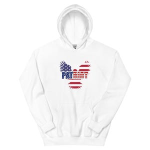 Unisex American Flag Hoodie – USA Patriotic Hooded Sweatshirt