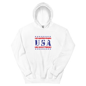 Unisex American Flag Hoodie – USA Patriotic Hooded Sweatshirt