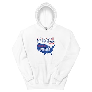Unisex American Flag Hoodie – USA Patriotic Hooded Sweatshirt