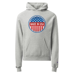 Felpa con cappuccio unisex American Flag Champion – Felpa patriottica USA