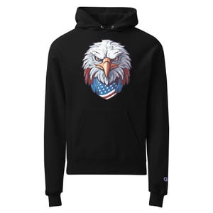 Unisex American Flag Champion Hoodie – USA Patriotic Pullover