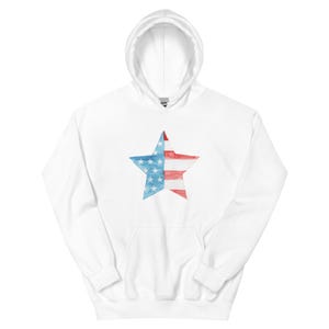 Unisex American Flag Hoodie – USA Patriotic Hooded Sweatshirt