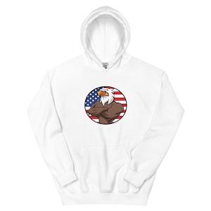 Unisex American Flag Hoodie – USA Patriotic Hooded Sweatshirt