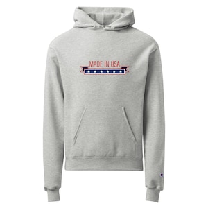 Unisex American Flag Champion Hoodie – USA Patriotic Pullover