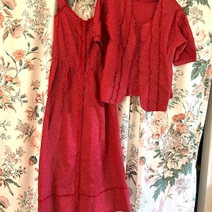 Wacoal Ensemble Polka Dot Red Dress