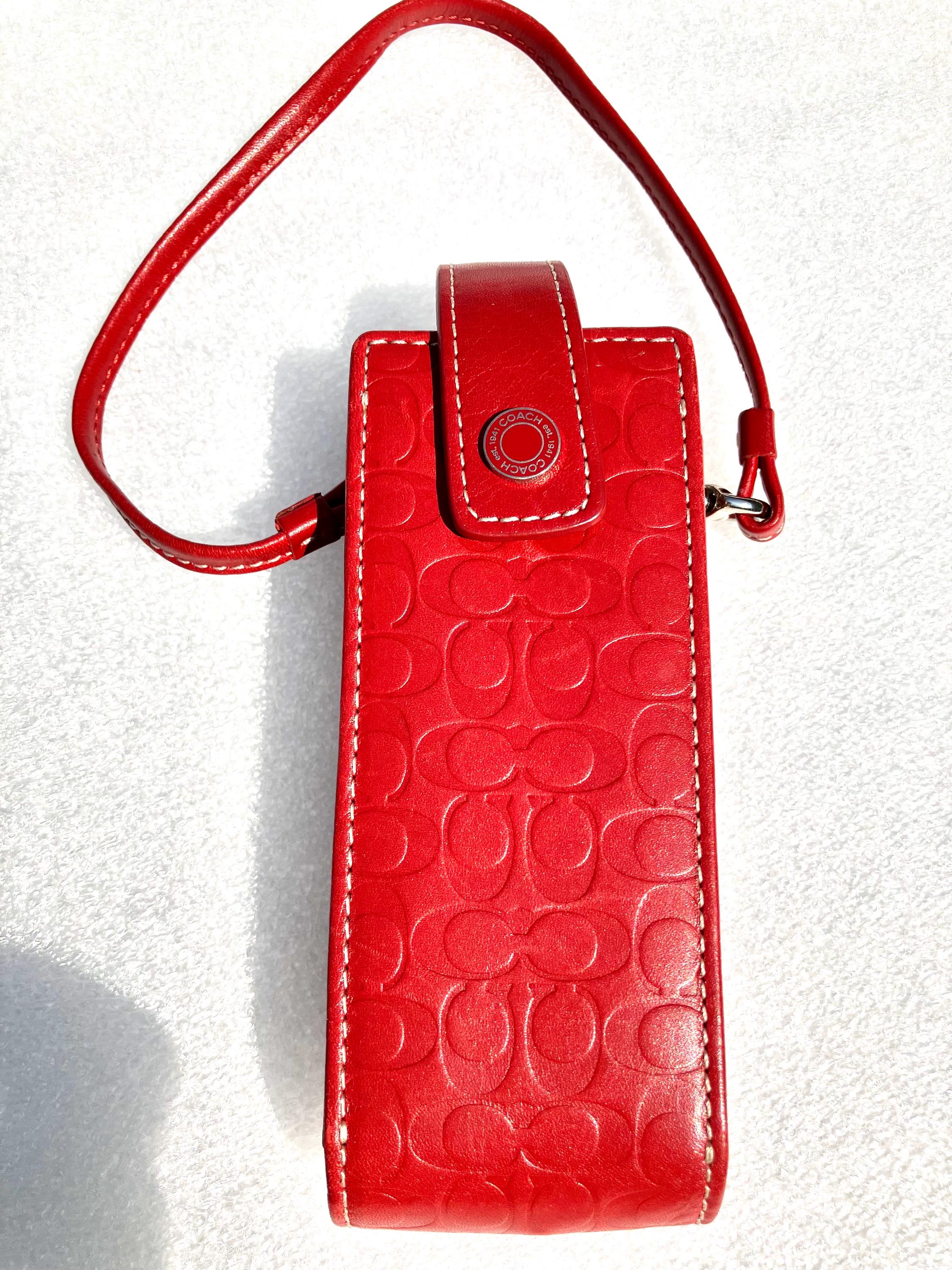 バッグ 00s old coach accessory pouch tweed red 00s old coach accessory pouch tweed red