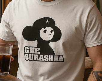 T-shirt parodia di Cheburashka – Maglietta divertente con meme sovietico di Che Burashka – Camicia umoristica comunista – Maglietta grafica Nostalgia russa